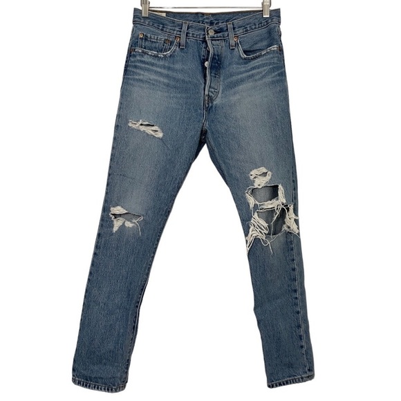 Levi’s 501 Skinny Distressed Jean - Picture 2 of 8